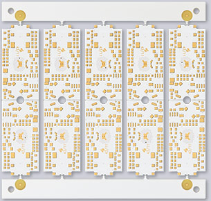 2 layers pcb solder mask white